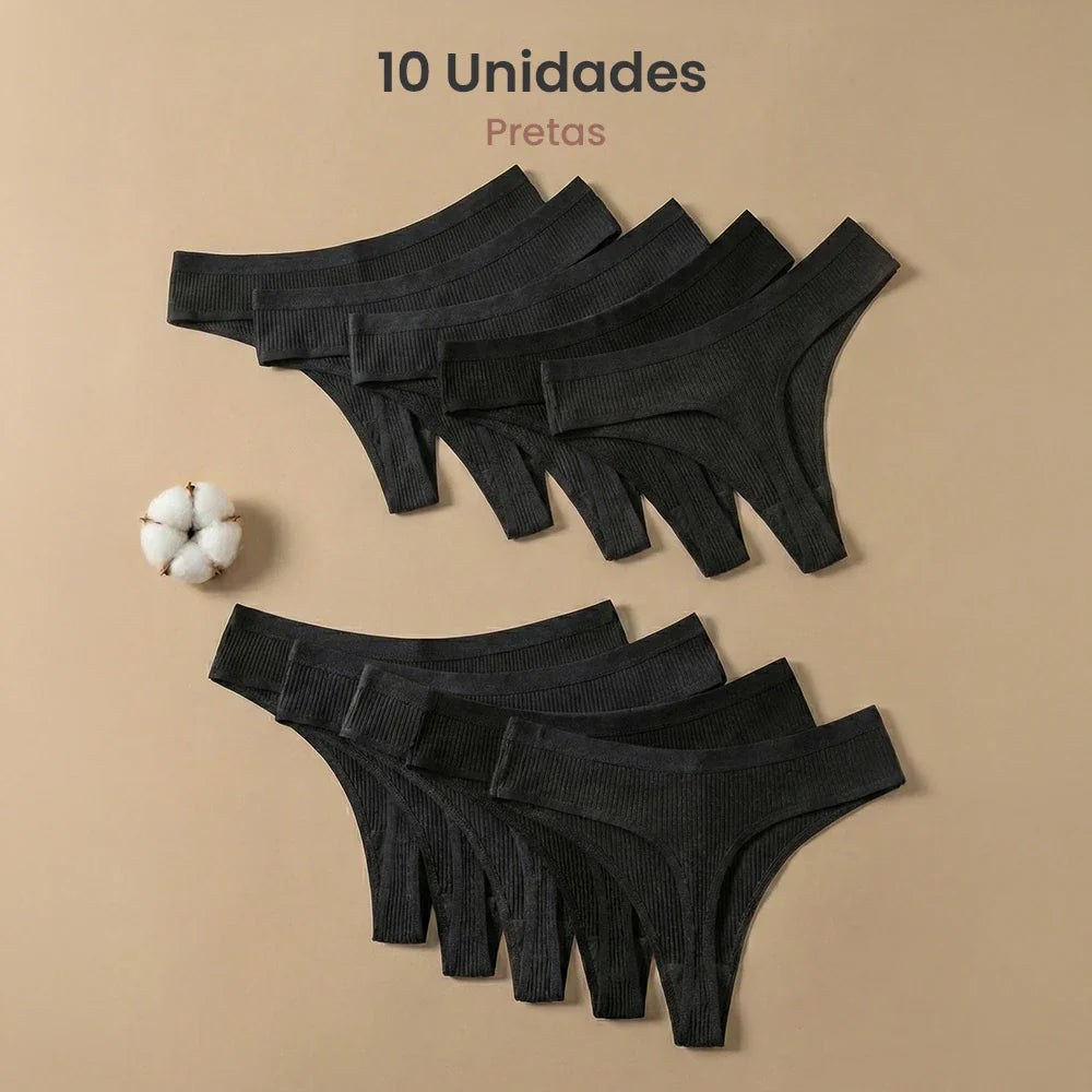 Kit 10 Calcinhas CottonConfort® - Shop Mulher