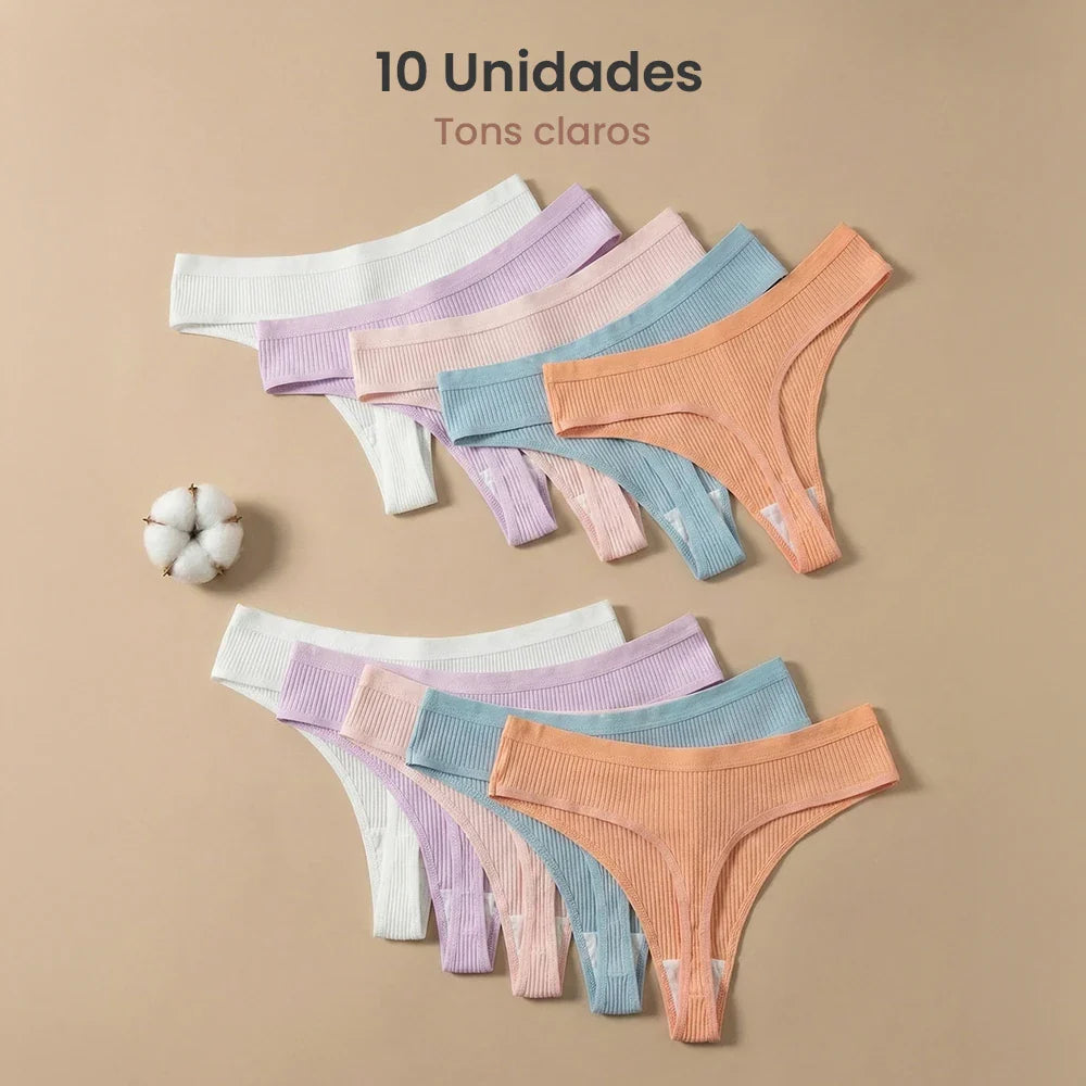 Kit 10 Calcinhas CottonConfort® - Shop Mulher