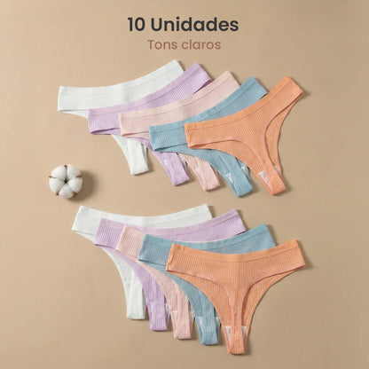 Kit 10 Calcinhas CottonConfort® - Shop Mulher
