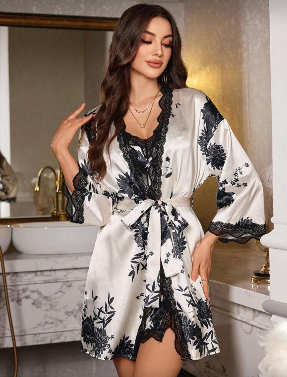 Conjunto Robe e Camisola